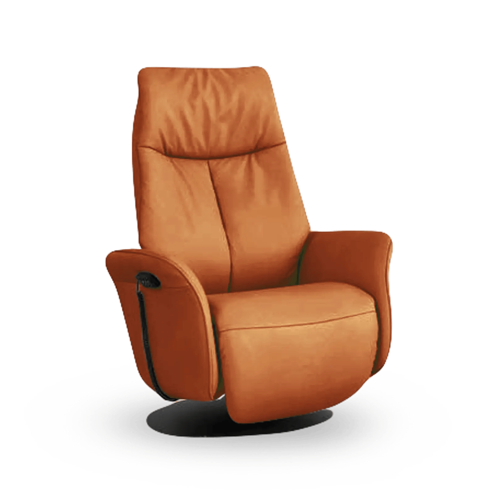 Comfora_relaxstoel_Azur_leer_Oranje_1